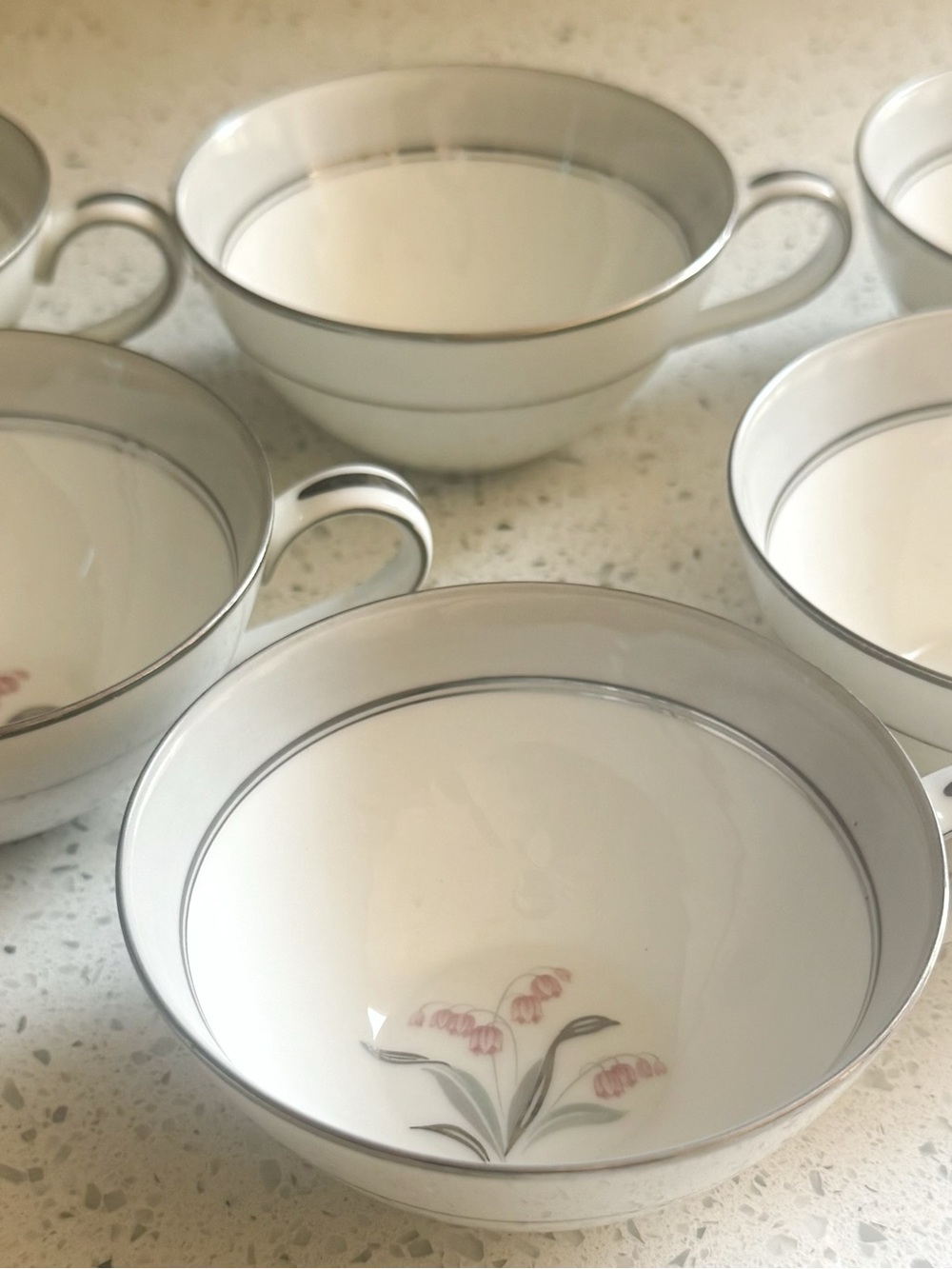 Noritake Japan Floral China Tea Set 17 Piece 5 Place Settings Creamer Sugar - Picture 7 of 13